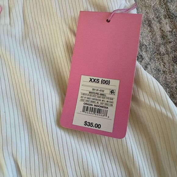 Stoney Clover Lane White Henley One Piece Swimsuit - Picture 5 of 8